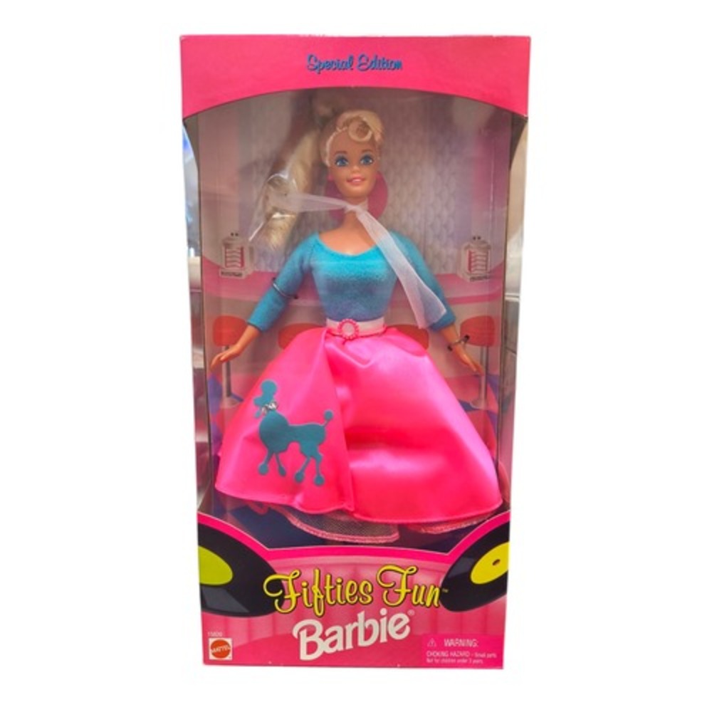 1996 Mattel Fifties Fun Barbie Doll Special Edition w/ Poodle Skirt 15820